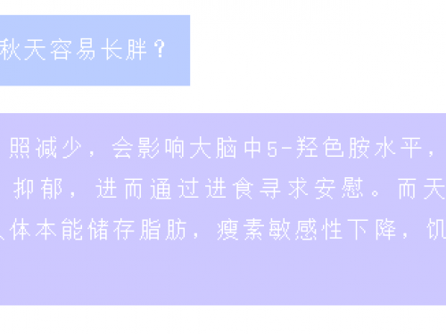 秋天减重秘籍：一篇教你科学瘦身！