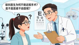 那个做近视手术的医生咋个还带个眼镜，是不是有啥子猫腻？